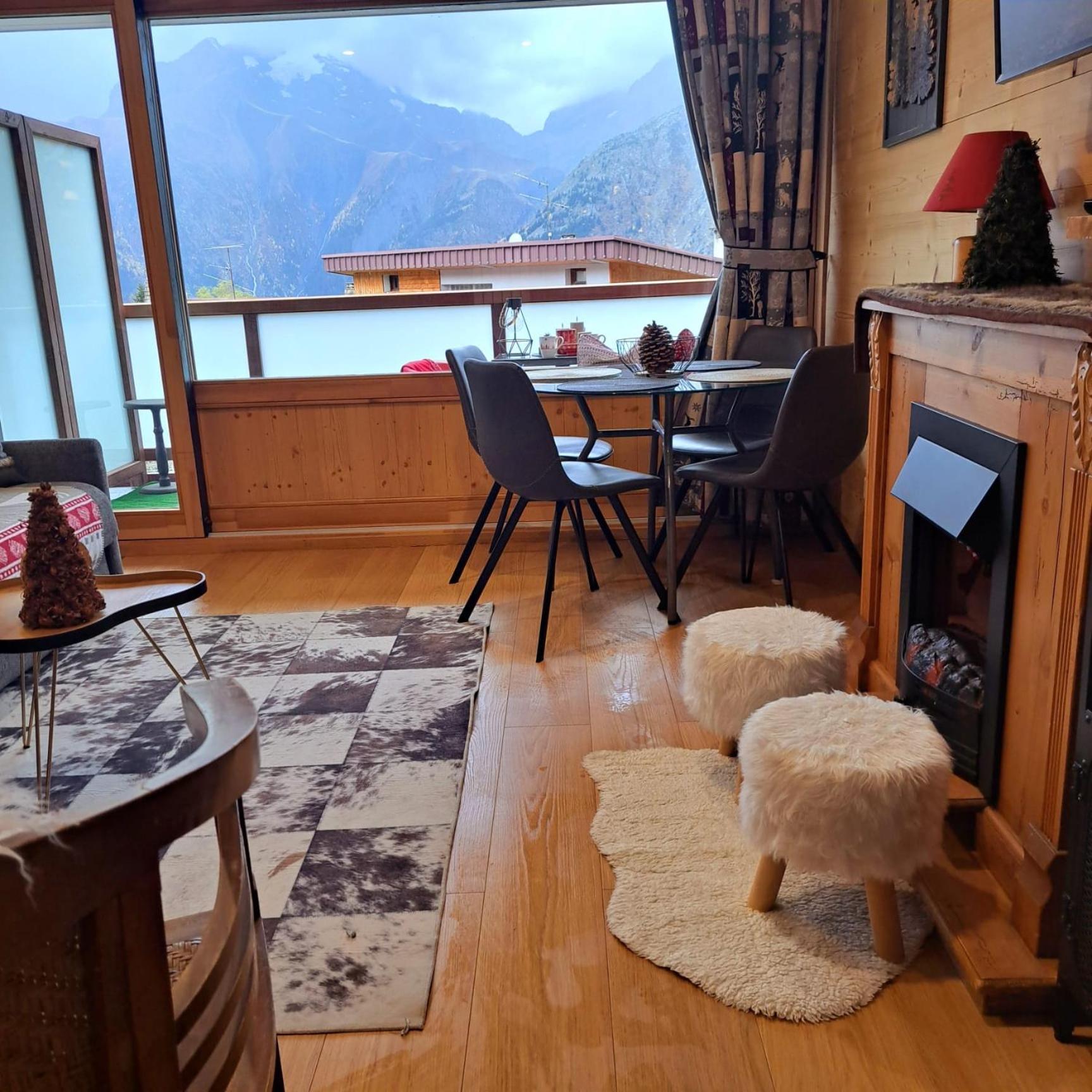 레두잘프 Studio 2 Alpes Style Chalet Au Pied De Telesiege Du Diable 아파트 외부 사진